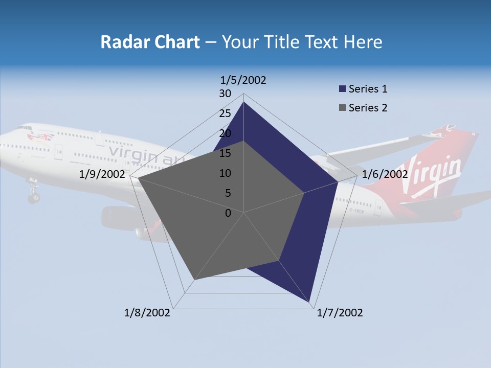 Airborne Boeing Technology PowerPoint Template