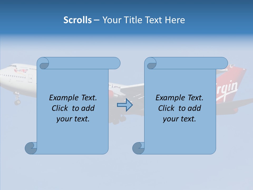 Airborne Boeing Technology PowerPoint Template