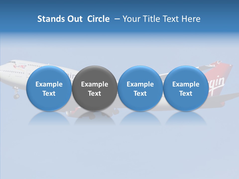 Airborne Boeing Technology PowerPoint Template
