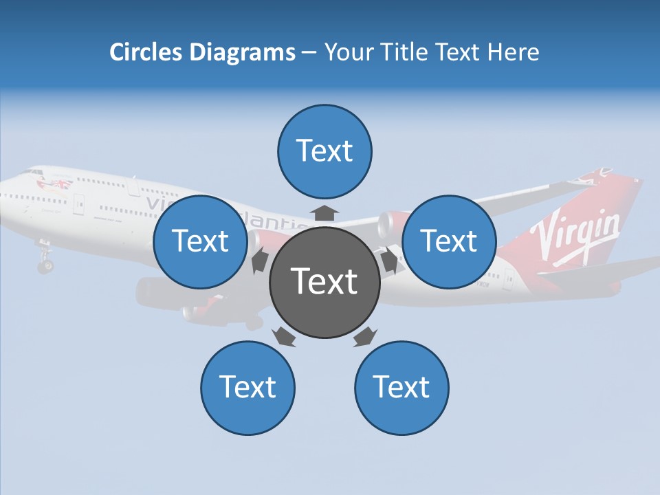 Airborne Boeing Technology PowerPoint Template