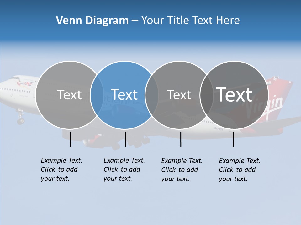 Airborne Boeing Technology PowerPoint Template