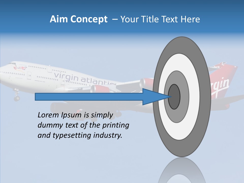 Airborne Boeing Technology PowerPoint Template