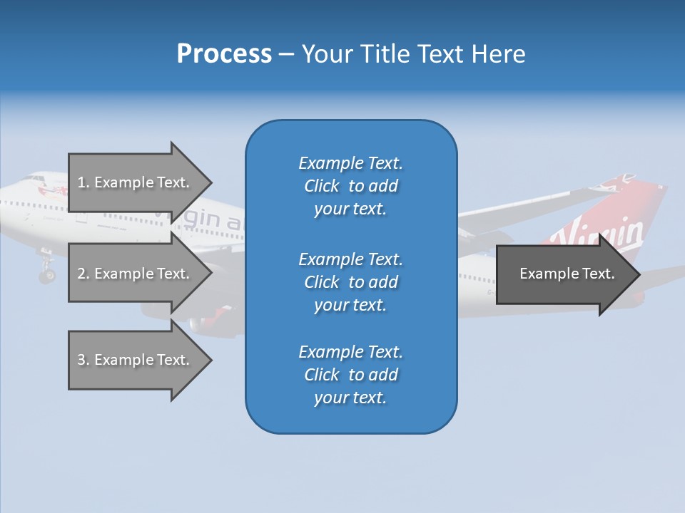 Airborne Boeing Technology PowerPoint Template