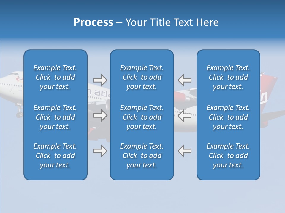 Airborne Boeing Technology PowerPoint Template
