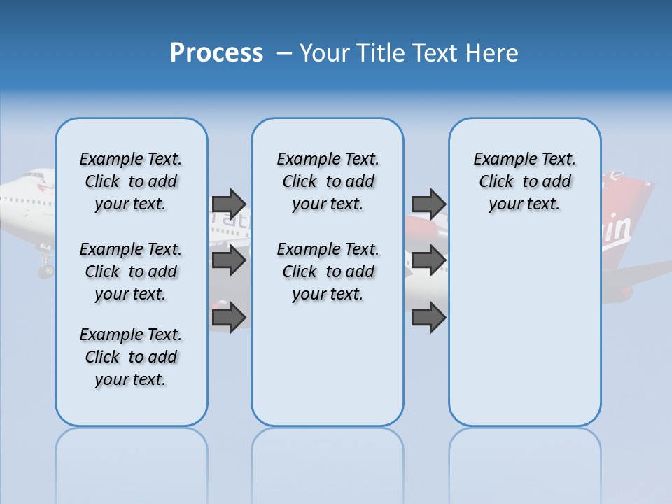 Airborne Boeing Technology PowerPoint Template