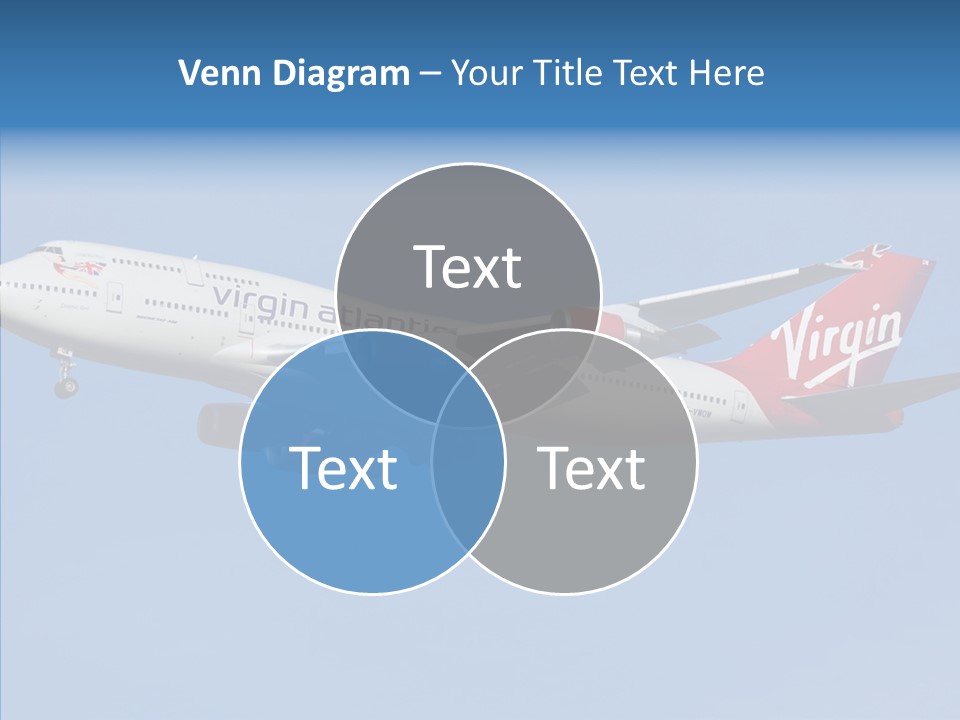 Airborne Boeing Technology PowerPoint Template
