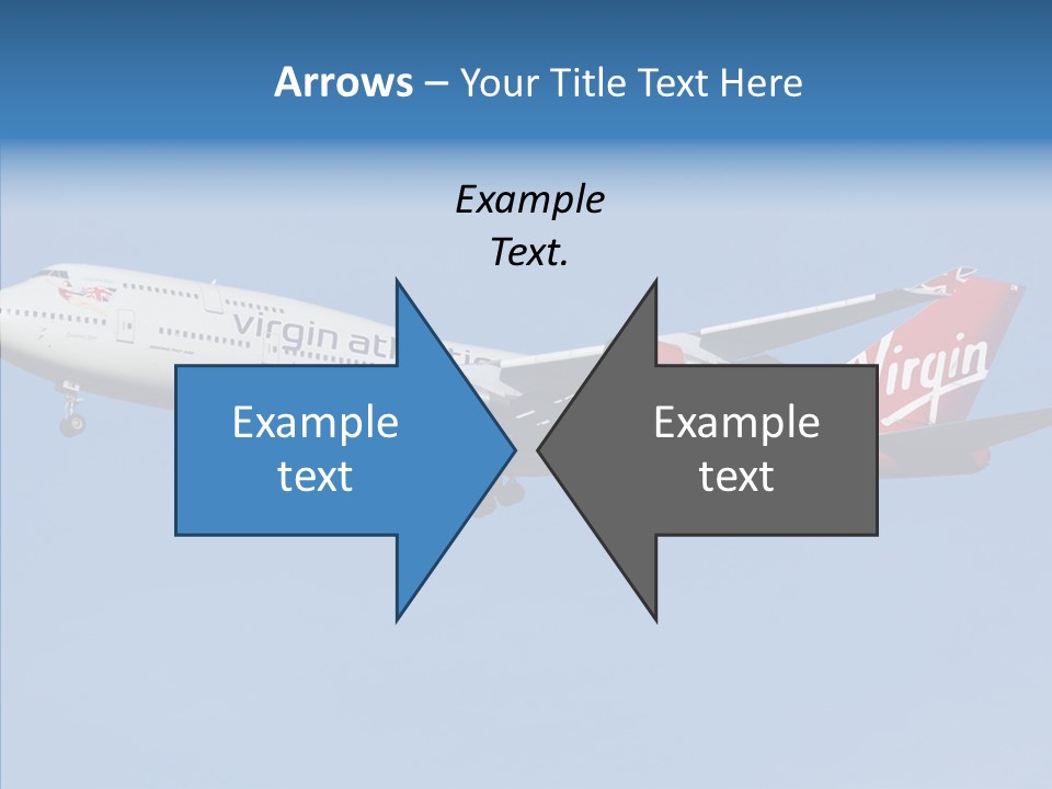 Airborne Boeing Technology PowerPoint Template