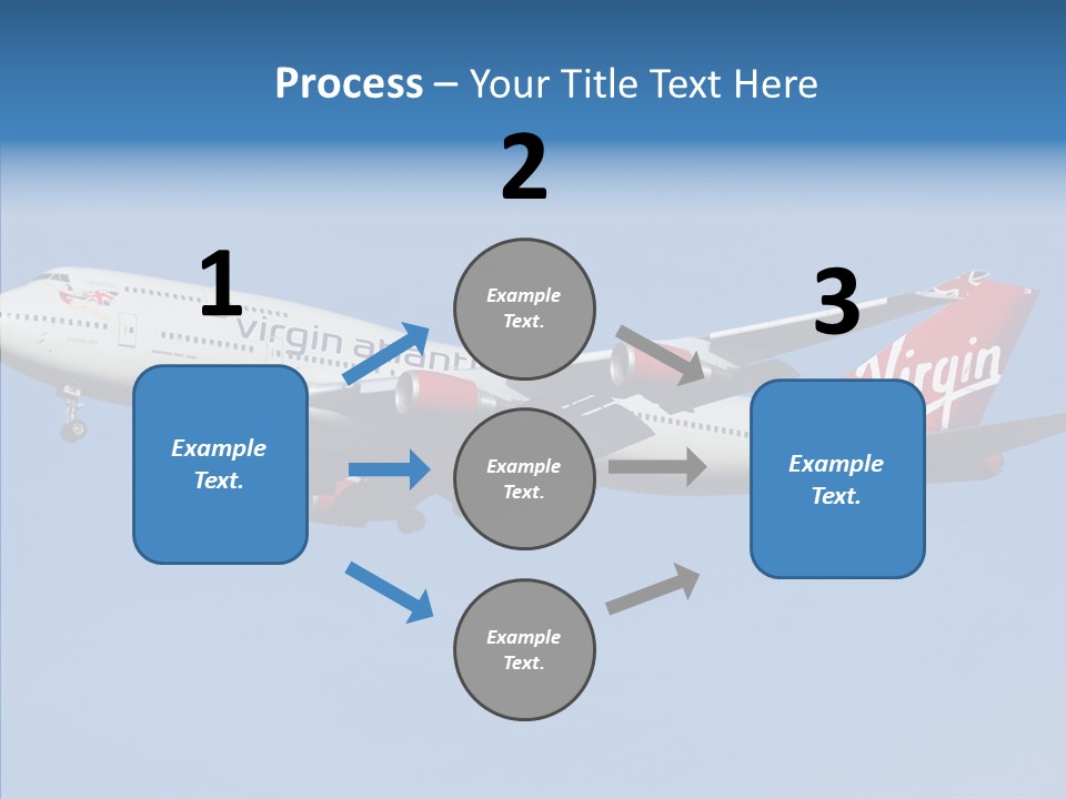 Airborne Boeing Technology PowerPoint Template