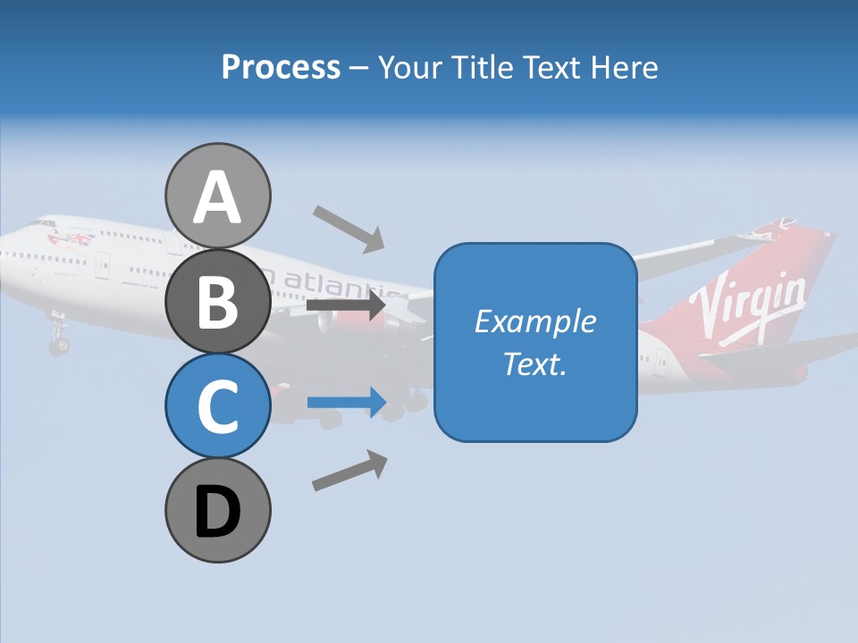Airborne Boeing Technology PowerPoint Template