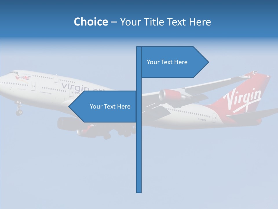 Airborne Boeing Technology PowerPoint Template