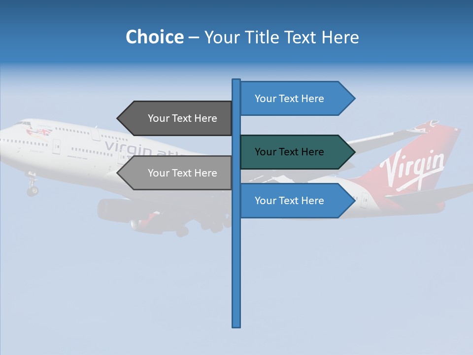 Airborne Boeing Technology PowerPoint Template