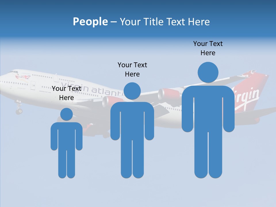 Airborne Boeing Technology PowerPoint Template