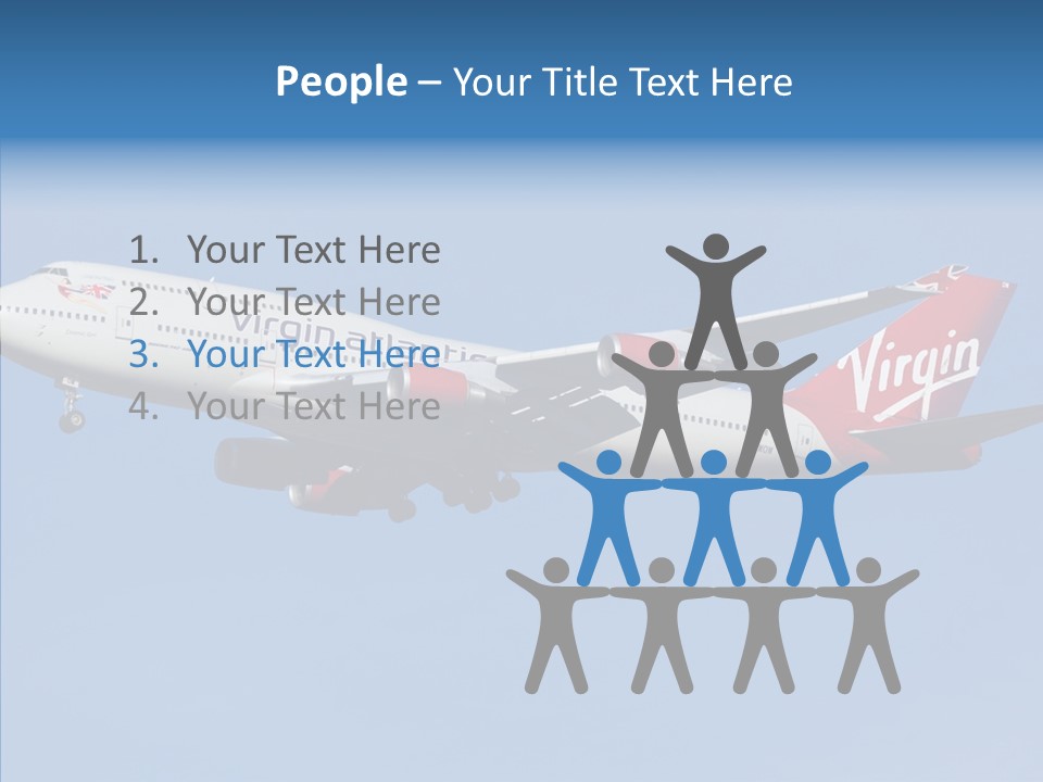 Airborne Boeing Technology PowerPoint Template