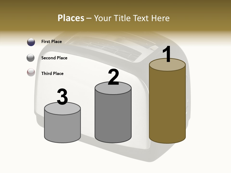 Isolated Metallic Kitchen PowerPoint Template