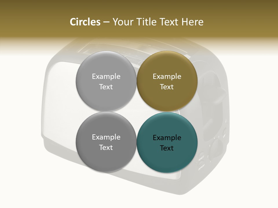 Isolated Metallic Kitchen PowerPoint Template