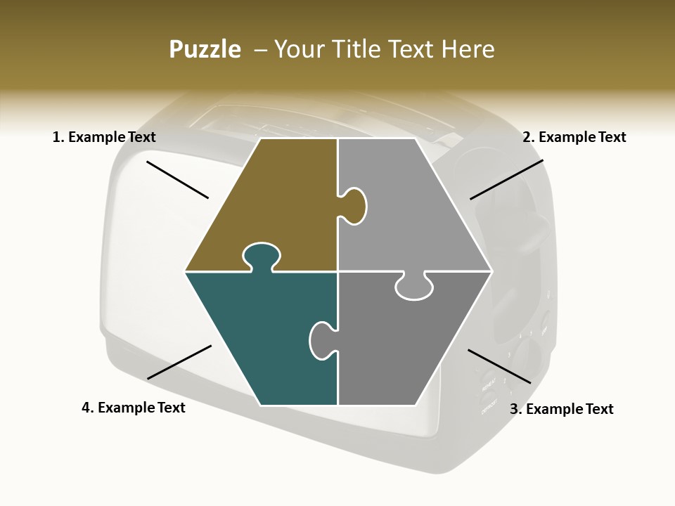 Isolated Metallic Kitchen PowerPoint Template