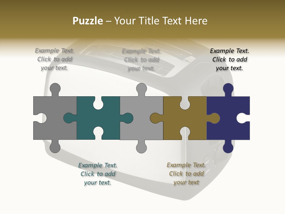 Isolated Metallic Kitchen PowerPoint Template