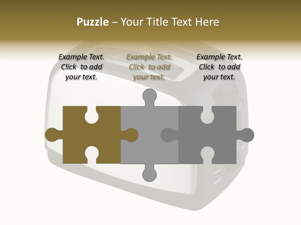 Isolated Metallic Kitchen PowerPoint Template