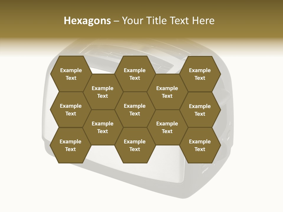 Isolated Metallic Kitchen PowerPoint Template