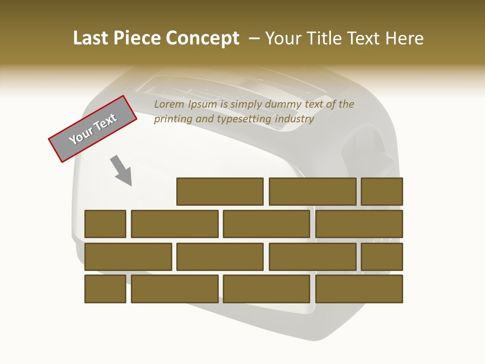 Isolated Metallic Kitchen PowerPoint Template