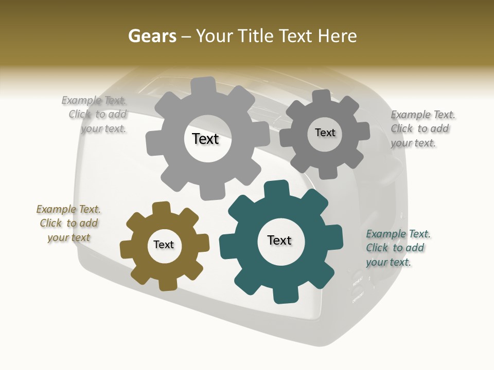 Isolated Metallic Kitchen PowerPoint Template