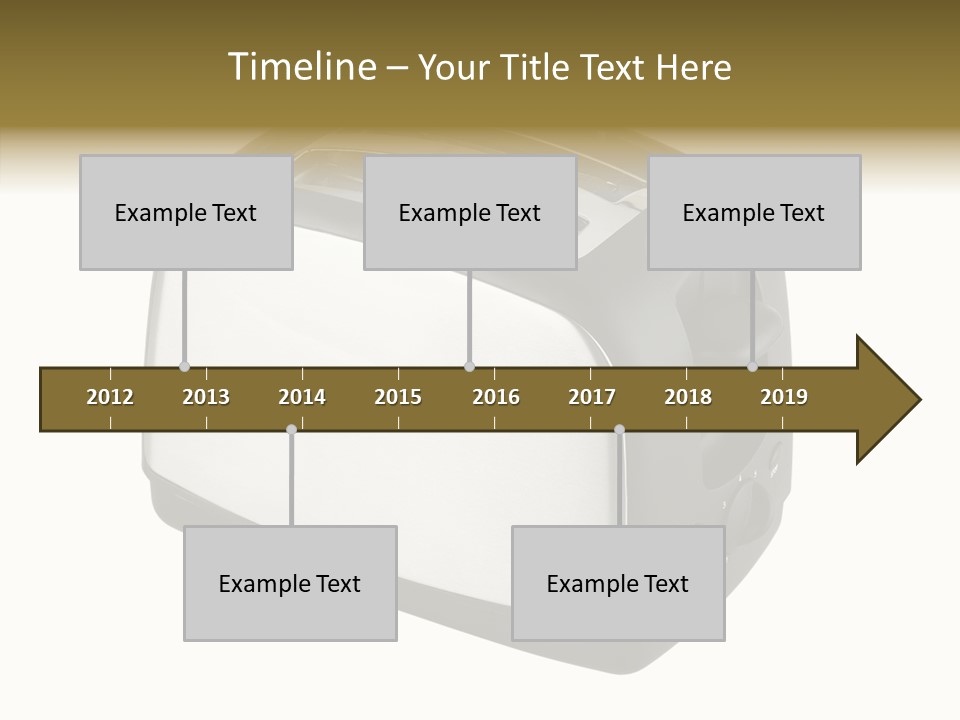 Isolated Metallic Kitchen PowerPoint Template