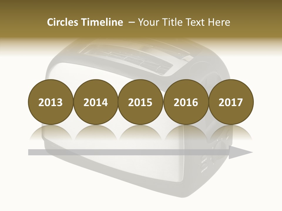 Isolated Metallic Kitchen PowerPoint Template