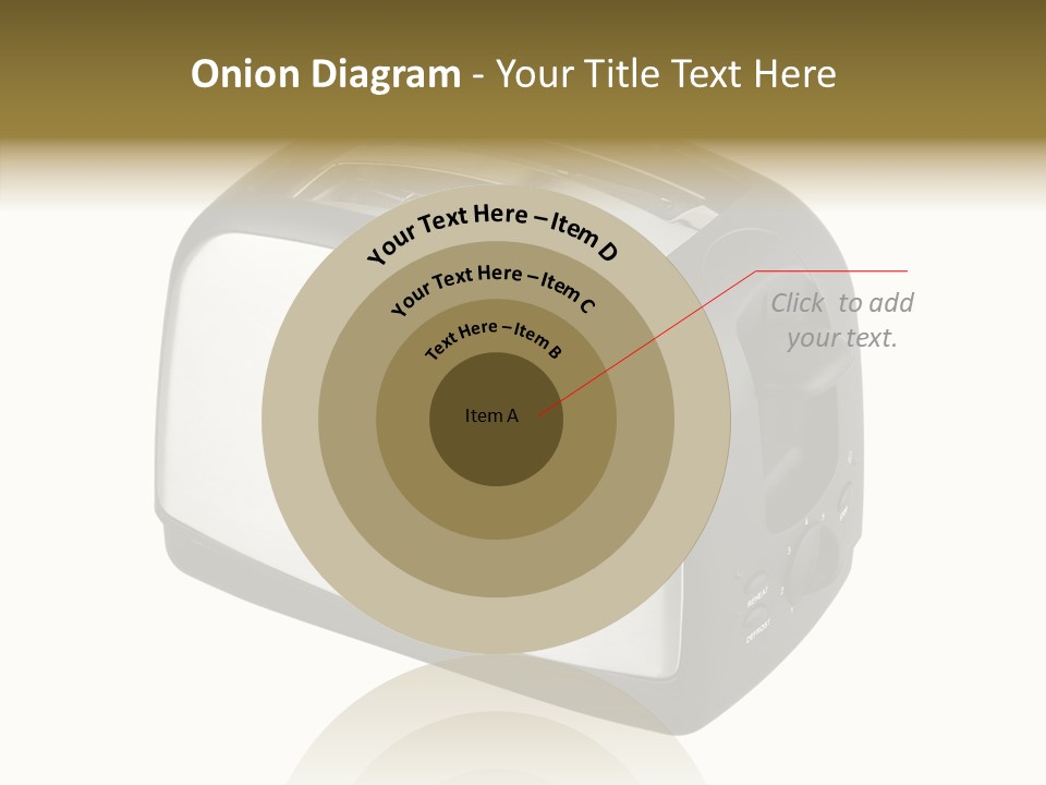 Isolated Metallic Kitchen PowerPoint Template