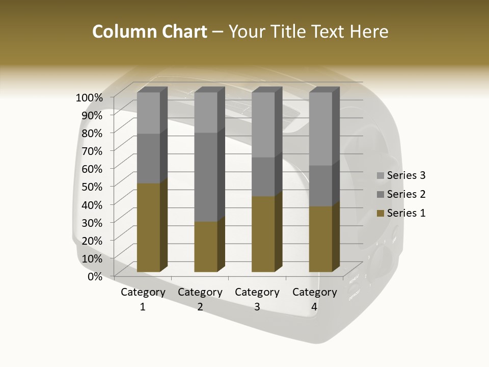 Isolated Metallic Kitchen PowerPoint Template