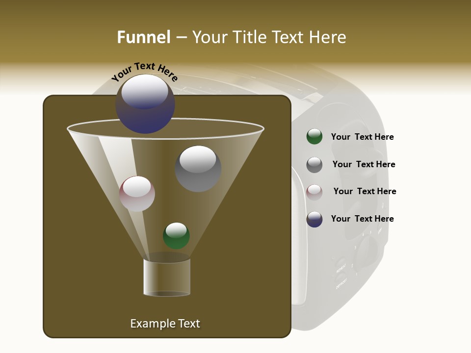 Isolated Metallic Kitchen PowerPoint Template