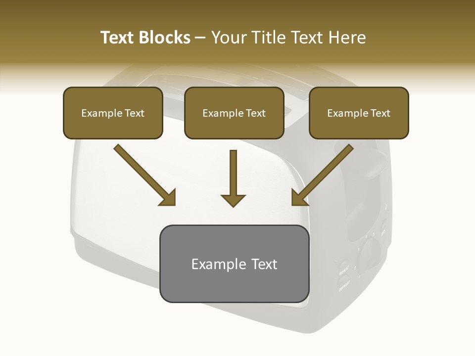 Isolated Metallic Kitchen PowerPoint Template