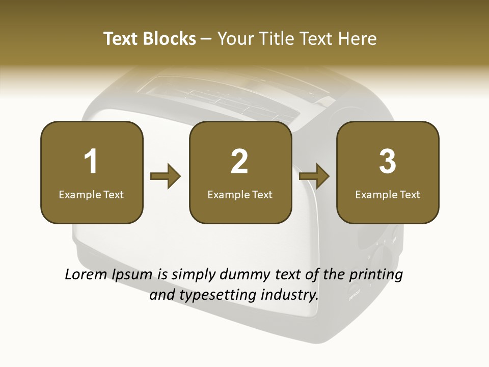 Isolated Metallic Kitchen PowerPoint Template