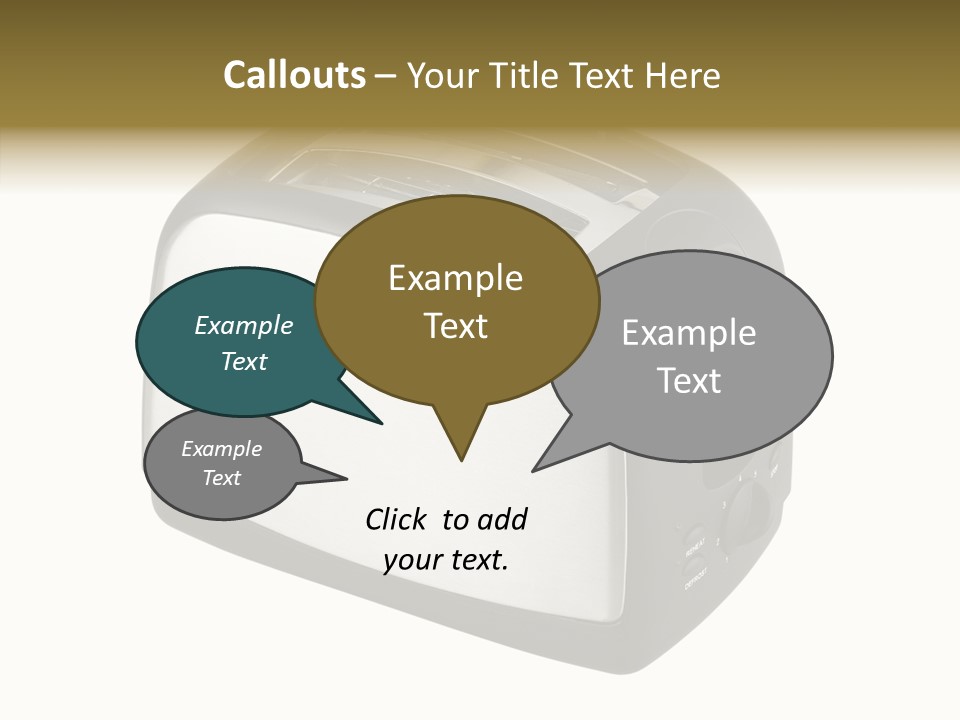 Isolated Metallic Kitchen PowerPoint Template