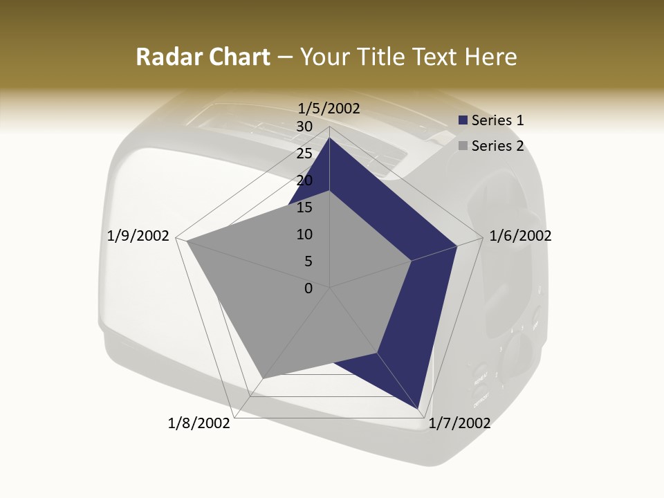 Isolated Metallic Kitchen PowerPoint Template