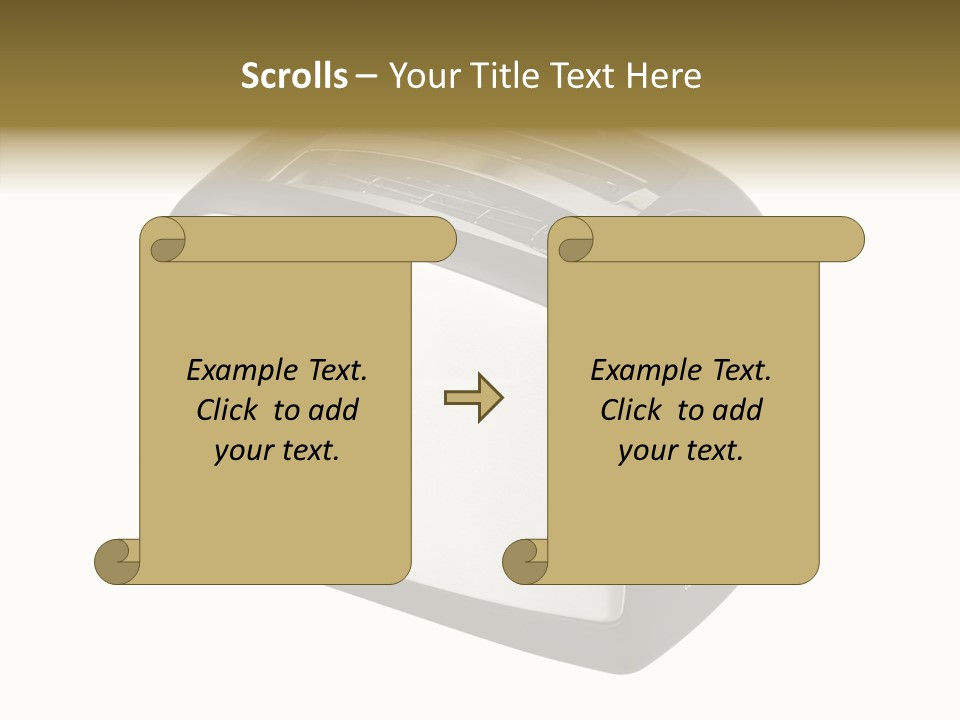 Isolated Metallic Kitchen PowerPoint Template