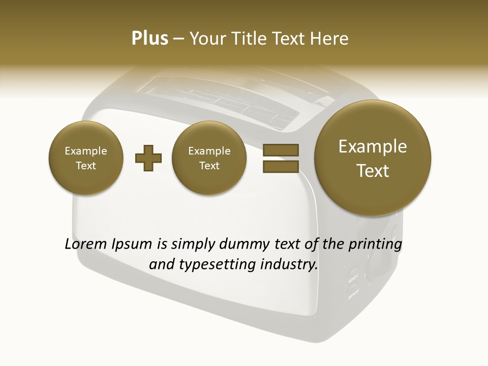 Isolated Metallic Kitchen PowerPoint Template