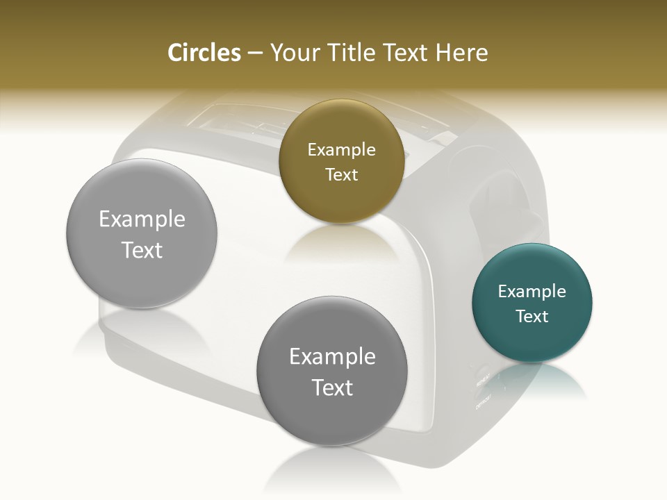 Isolated Metallic Kitchen PowerPoint Template