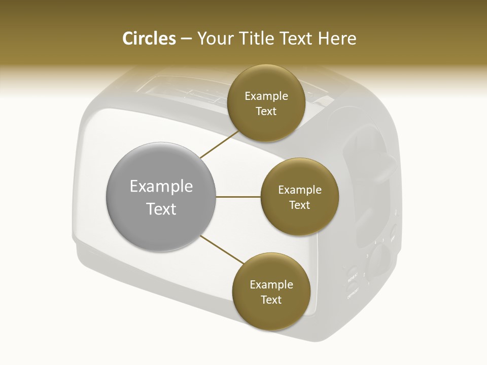 Isolated Metallic Kitchen PowerPoint Template