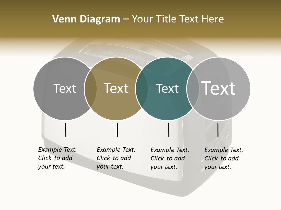 Isolated Metallic Kitchen PowerPoint Template