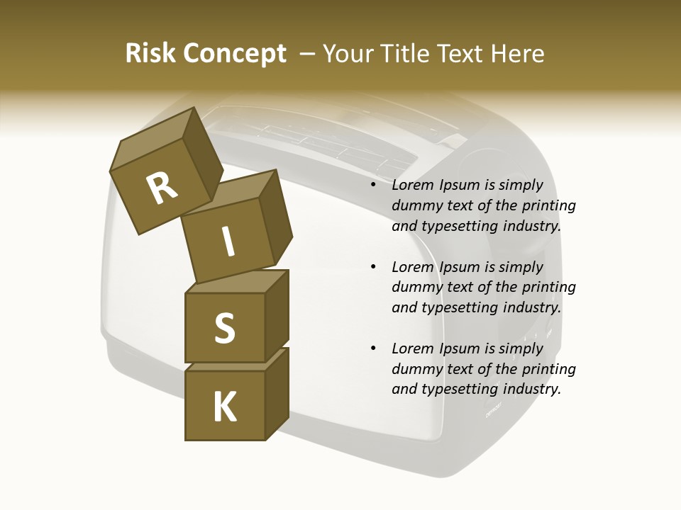 Isolated Metallic Kitchen PowerPoint Template