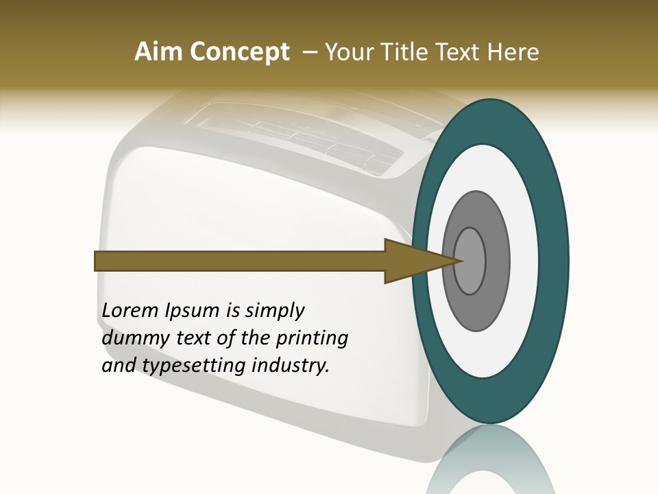 Isolated Metallic Kitchen PowerPoint Template