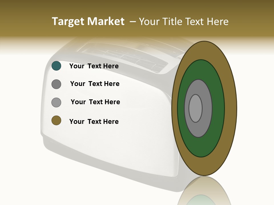 Isolated Metallic Kitchen PowerPoint Template