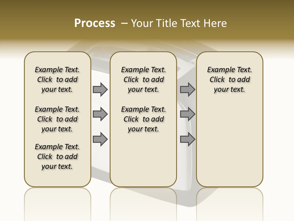 Isolated Metallic Kitchen PowerPoint Template