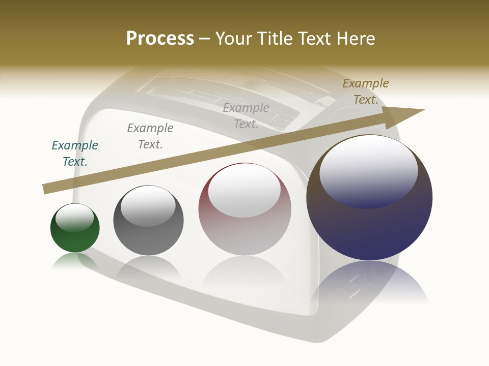 Isolated Metallic Kitchen PowerPoint Template