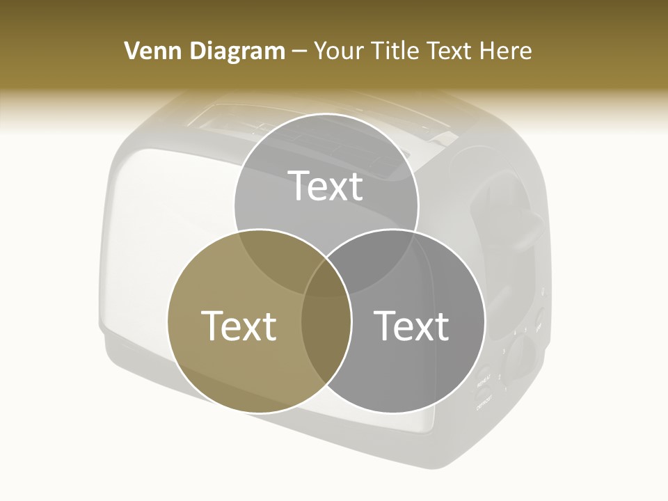 Isolated Metallic Kitchen PowerPoint Template