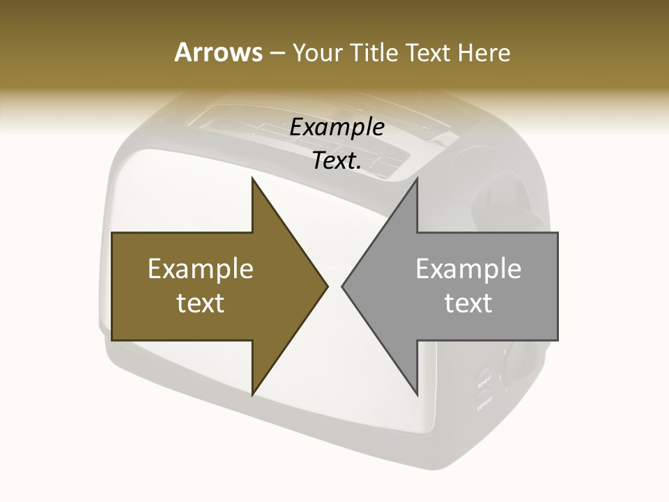 Isolated Metallic Kitchen PowerPoint Template