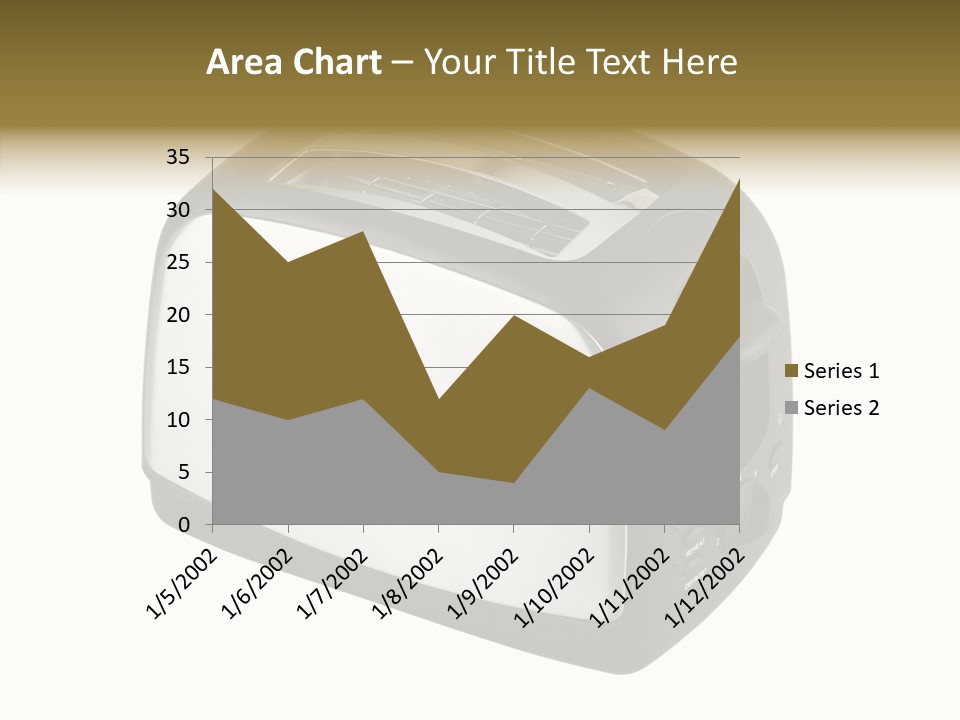 Isolated Metallic Kitchen PowerPoint Template
