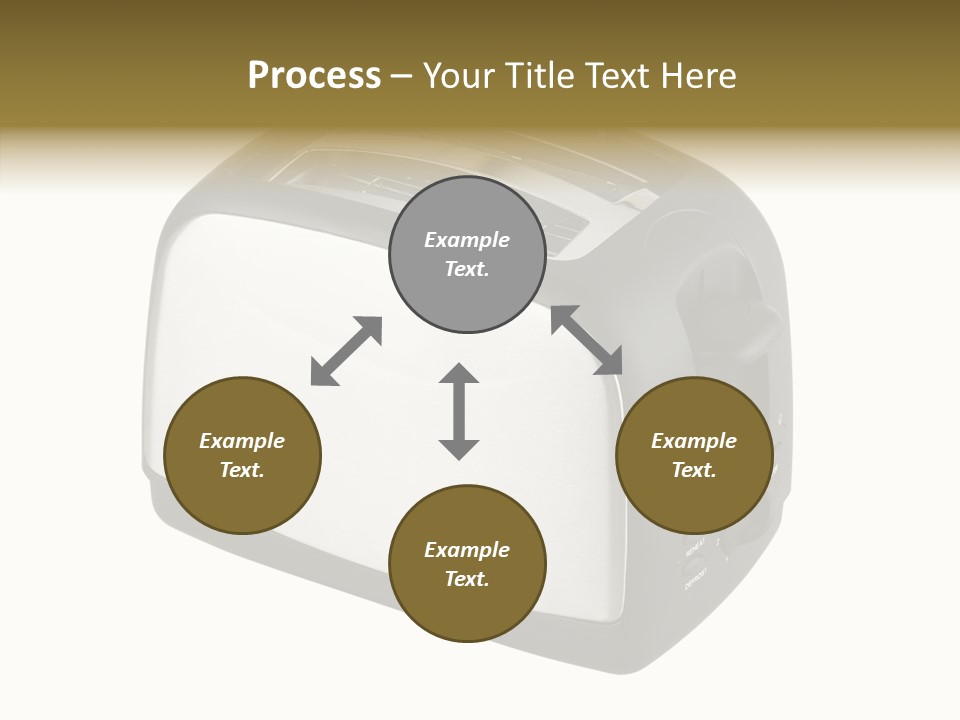 Isolated Metallic Kitchen PowerPoint Template