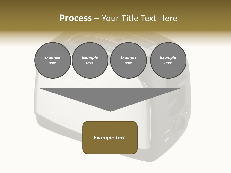 Isolated Metallic Kitchen PowerPoint Template