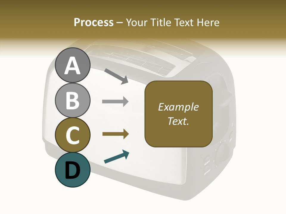 Isolated Metallic Kitchen PowerPoint Template